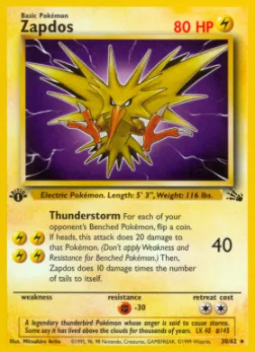Zapdos (FO 30) Fossil