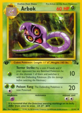 Arbok (FO 31) Fossil