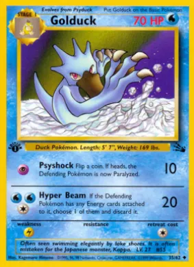 Golduck (FO 35) Fossil