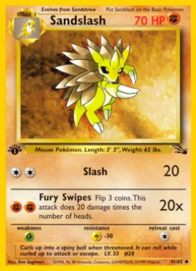 Sandslash (FO 41) Fossil
