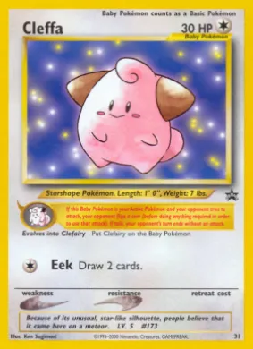 Cleffa (WP 31) Wizards Black Star Promos
