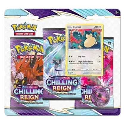 Chilling Reign: Snorlax 3-Pack Blister