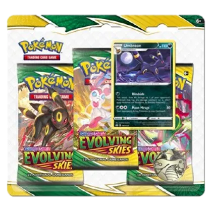 Evolving Skies: Umbreon 3-Pack Blister