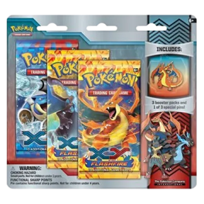 Flashfire: Mega Charizard Y Pin 3-Pack Blister