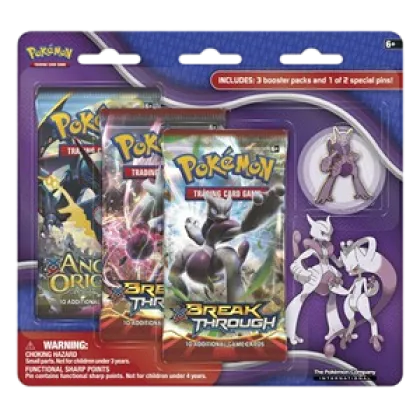 BREAKthrough: Mega Mewtwo X Pin 3-Pack Blister