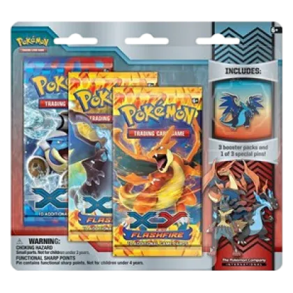 Flashfire: Mega Charizard X Pin 3-Pack Blister