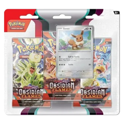 Obsidian Flames: Eevee 3-Pack Blister