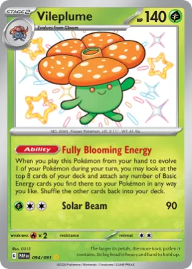 Vileplume (PAF 94) Paldean Fates