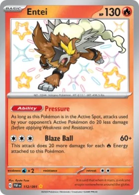 Entei (PAF 112) Paldean Fates