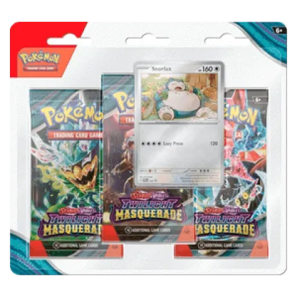 Twilight Masquerade: Snorlax 3-Pack Blister