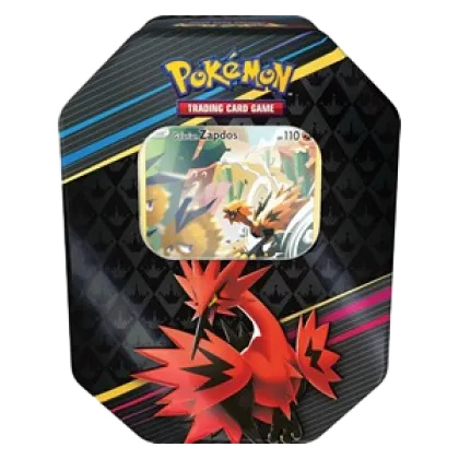 Crown Zenith: Galarian Zapdos Tin