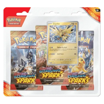 Surging Sparks: Zapdos 3-Pack Blister