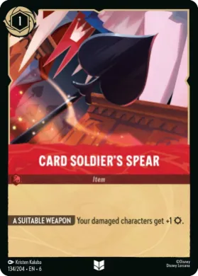 Card Soldier's Spear (6AZS 134) Azurite Sea