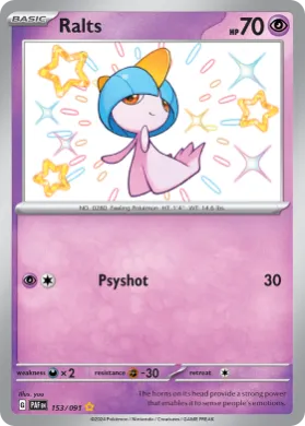 Ralts (PAF 153) Paldean Fates