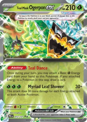 Teal Mask Ogerpon ex (PRE 12) Prismatic Evolutions