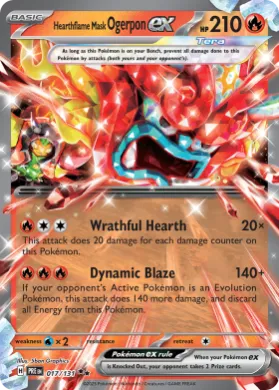 Hearthflame Mask Ogerpon ex (PRE 17) Prismatic Evolutions