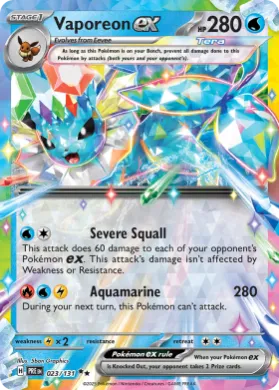 Vaporeon ex (PRE 23) Prismatic Evolutions