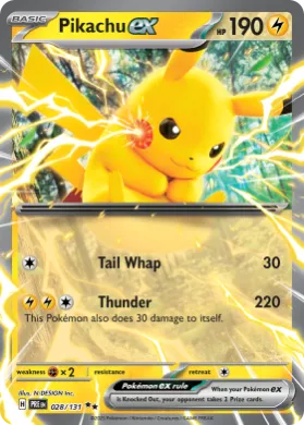 Pikachu ex (PRE 28) Prismatic Evolutions