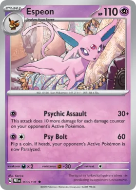 Espeon (PRE 33) Prismatic Evolutions