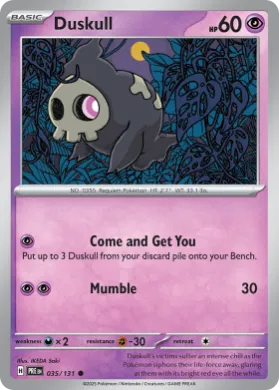 Duskull (PRE 35) Prismatic Evolutions