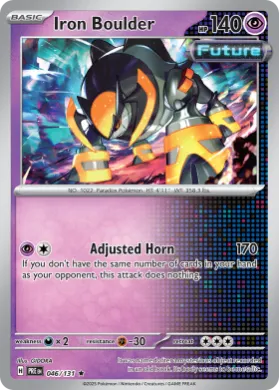 Iron Boulder (PRE 46) Prismatic Evolutions
