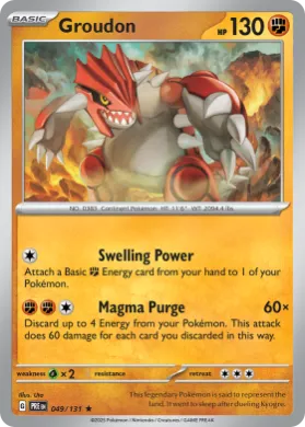 Groudon (PRE 49) Prismatic Evolutions