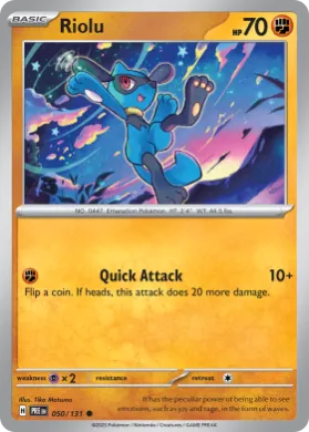 Riolu (PRE 50) Prismatic Evolutions