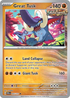 Great Tusk (PRE 55) Prismatic Evolutions