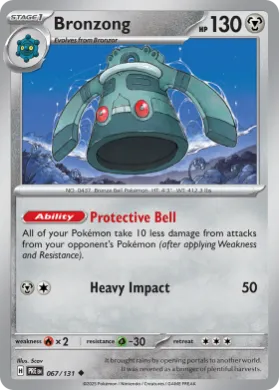 Bronzong (PRE 67) Prismatic Evolutions