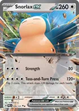 Snorlax ex (PRE 76) Prismatic Evolutions