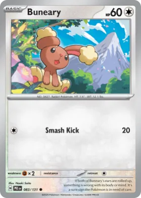 Buneary (PRE 83) Prismatic Evolutions