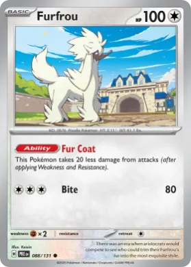 Furfrou (PRE 88) Prismatic Evolutions