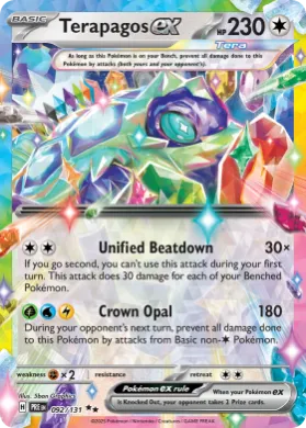 Terapagos ex (PRE 92) Prismatic Evolutions