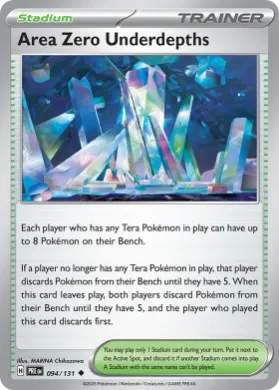 Area Zero Underdepths (PRE 94) Prismatic Evolutions