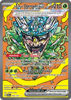Teal Mask Ogerpon ex (PRE 145) Prismatic Evolutions