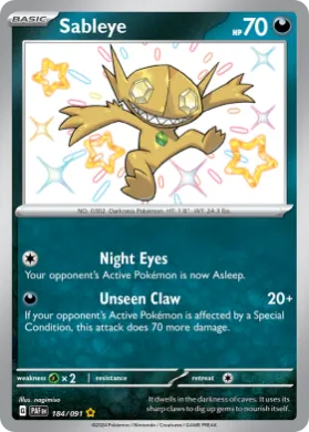 Sableye (PAF 184) Paldean Fates