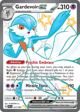 Gardevoir ex (PAF 217) Paldean Fates