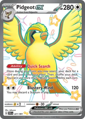 Pidgeot ex (PAF 221) Paldean Fates