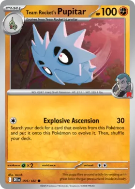 Team Rocket's Pupitar (DRI 95) Destined Rivals