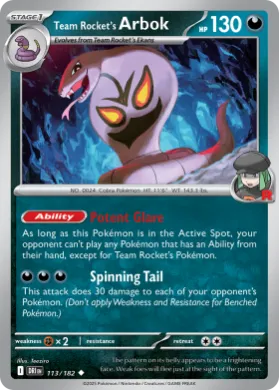 Team Rocket's Arbok (DRI 113) Destined Rivals