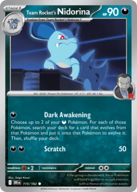 Team Rocket's Nidorina (DRI 115) Destined Rivals