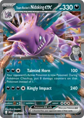 Team Rocket's Nidoking ex (DRI 119) Destined Rivals