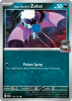 Team Rocket's Zubat (DRI 120) Destined Rivals