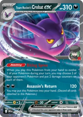 Team Rocket's Crobat ex (DRI 122) Destined Rivals