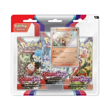 Scarlet & Violet: Arcanine 3-Pack Blister