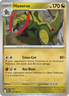 Haxorus (BLK 70) Black Bolt