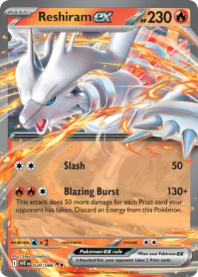 Reshiram ex (WHT 20) White Flare