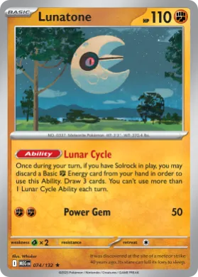 Lunatone (MEG 74) Mega Evolution