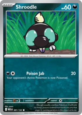 Shroodle (MEG 91) Mega Evolution