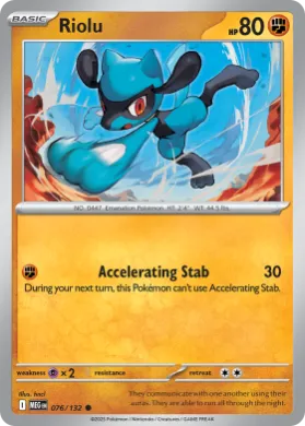 Riolu (MEG 76) Mega Evolution